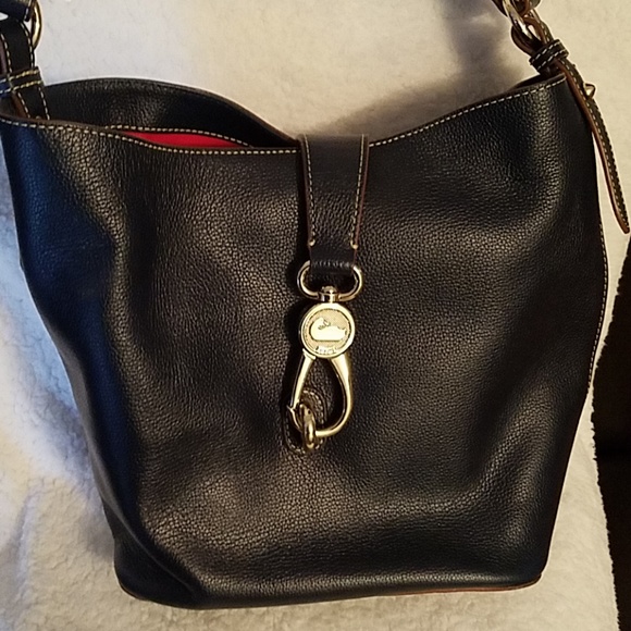 Dooney & Bourke Logo Lock Toscana Leather Shoulder - Picture 3 of 3